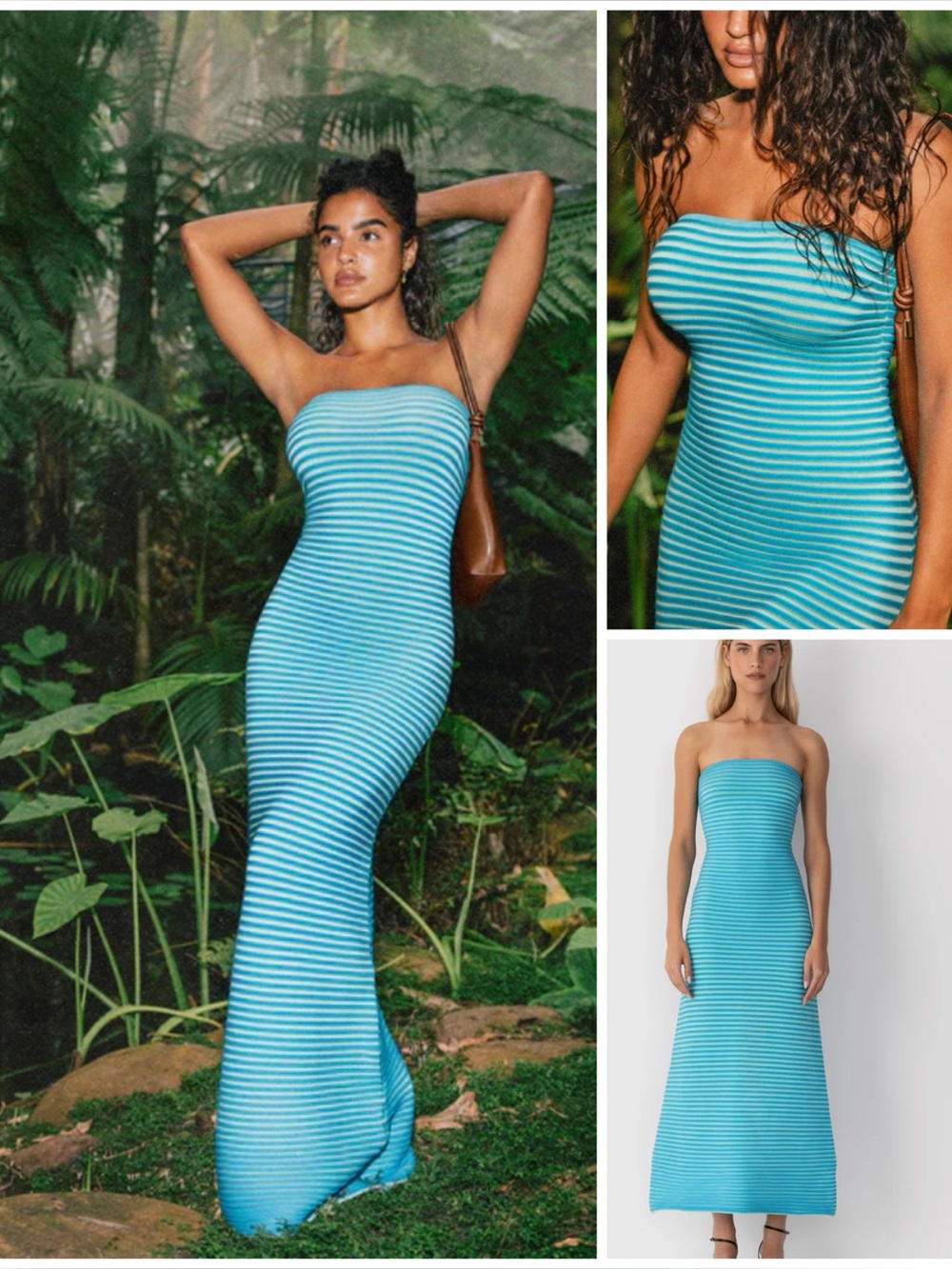 The Wolf Gang ~ Sunmor the iconic Strapless Knit Midi Dress
